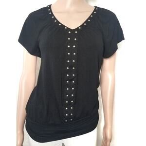 I. N. C | Studded Tee with Banded Waist Y2K